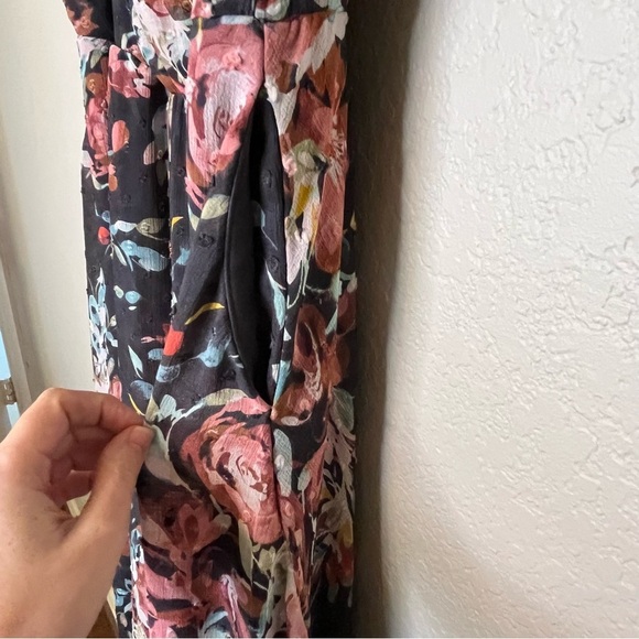 Torrid Floral Flutter Sleeve V-Neck Faux Wrap Dress Size Large (Torrid 0) - Picture 8 of 16